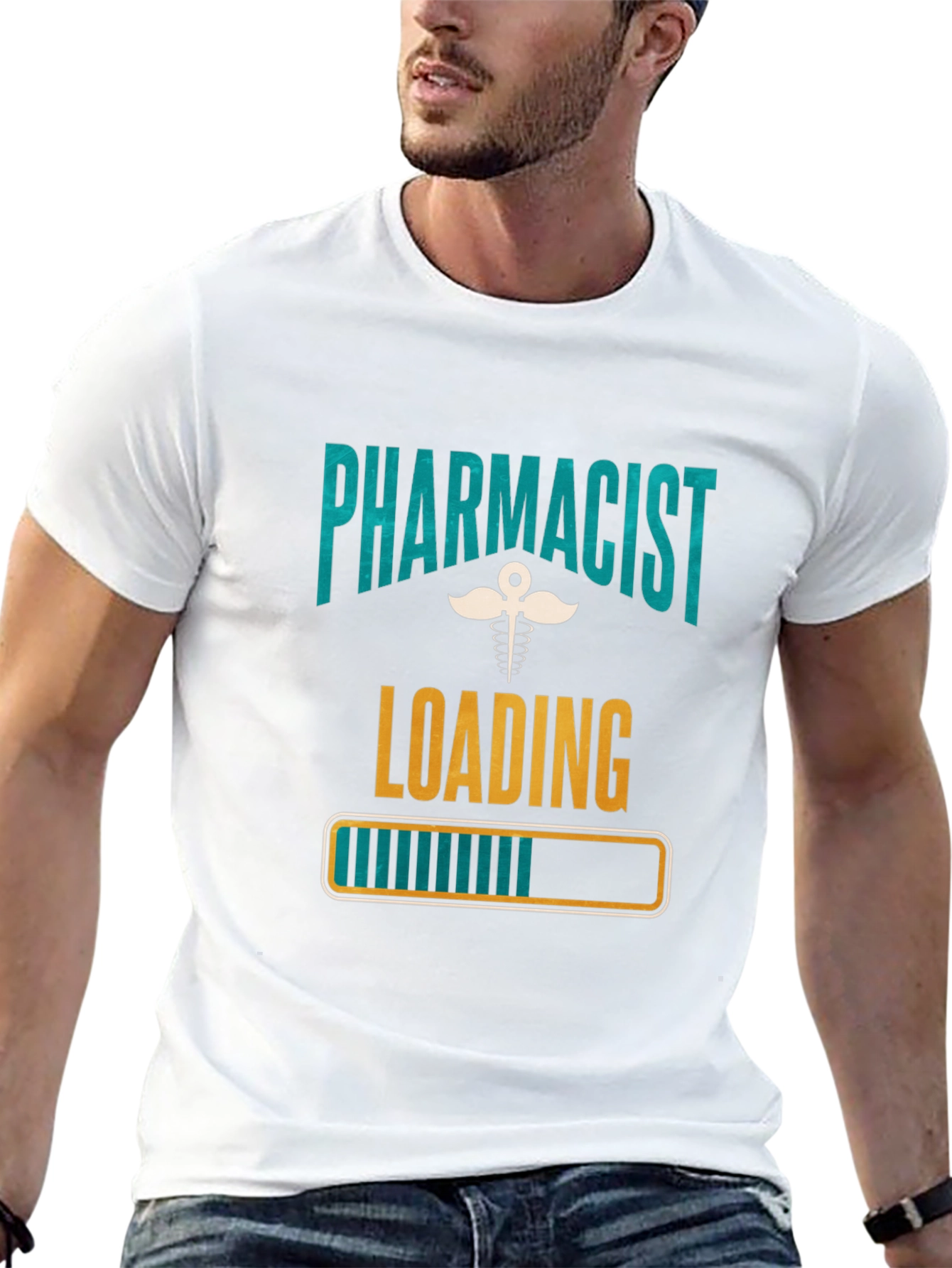 Camiseta Farmacéutico Cargando Unisex Negra