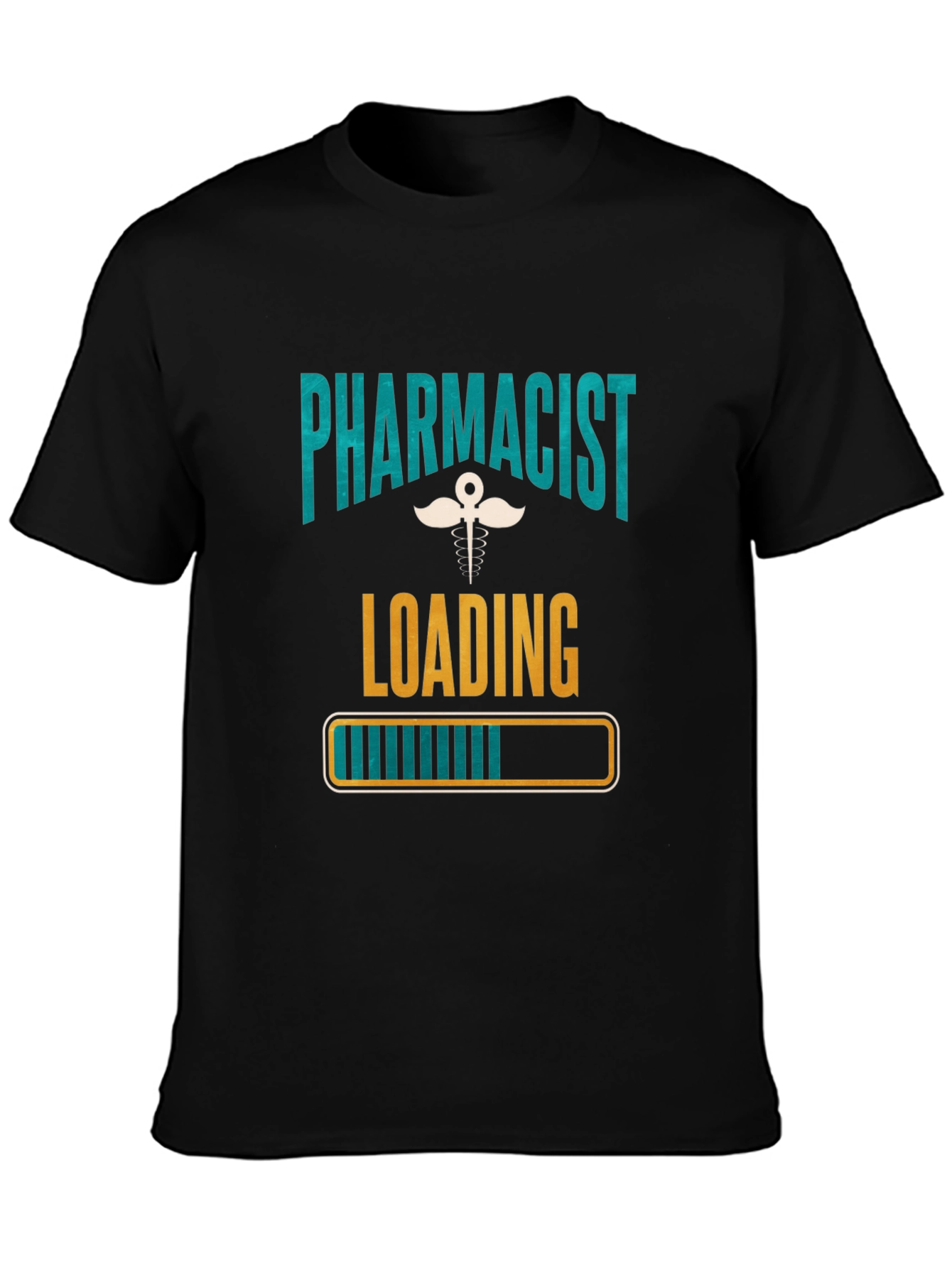 Camiseta Farmacéutico Cargando Unisex Negra