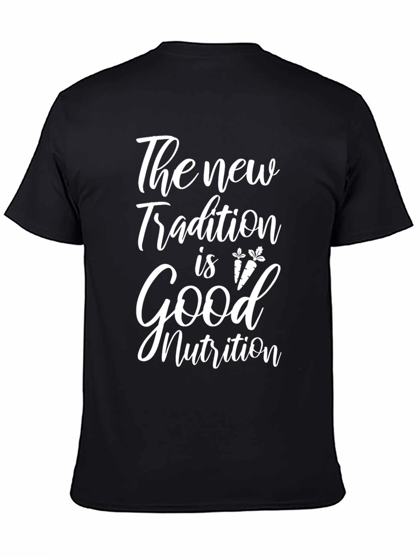 Camiseta Negra: Nueva Tradición Buena Nutrición