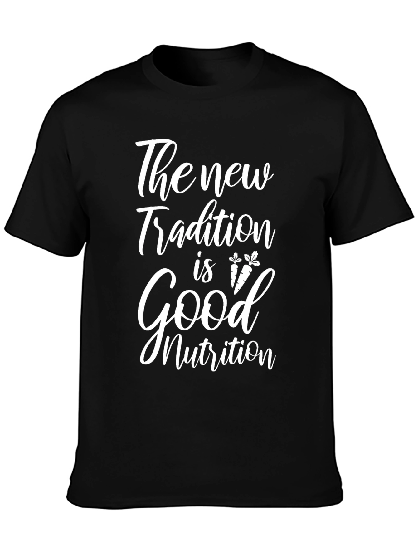 Camiseta Negra: Nueva Tradición Buena Nutrición