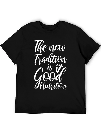 Camiseta Negra: Nueva Tradición Buena Nutrición
