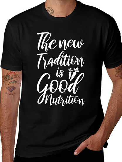 Camiseta Negra: Nueva Tradición Buena Nutrición