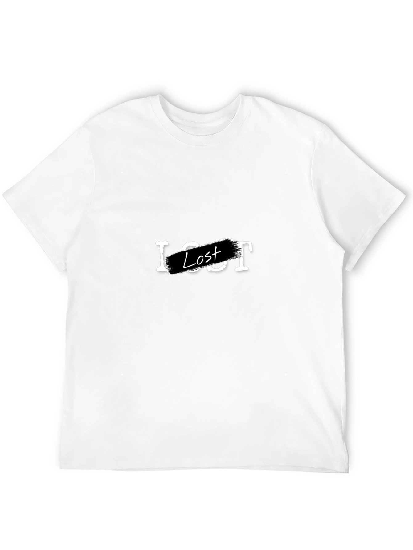 Camiseta Negra Lost para Hombre