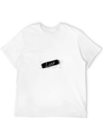 Camiseta Negra Lost para Hombre