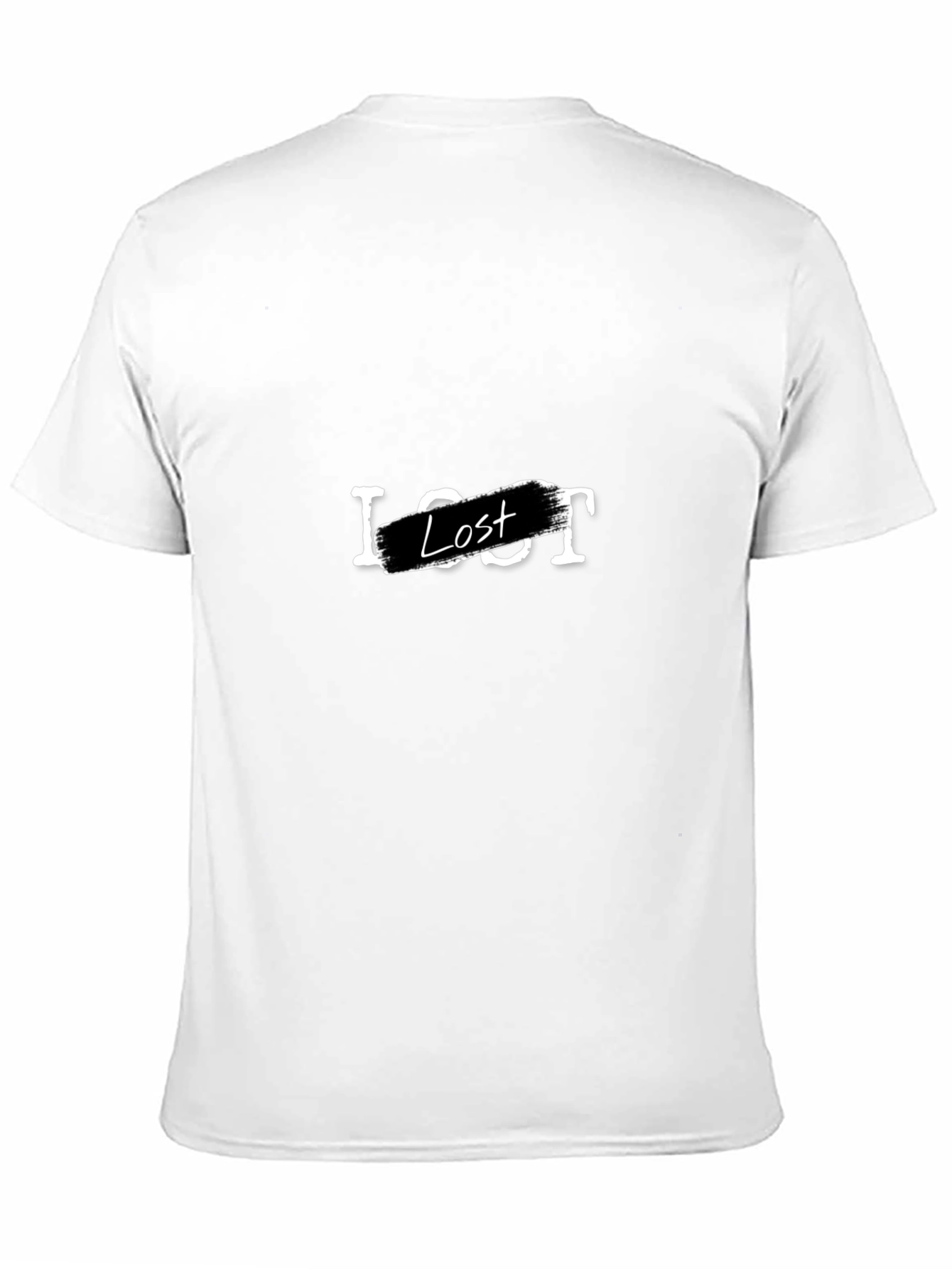 Camiseta Negra Lost para Hombre