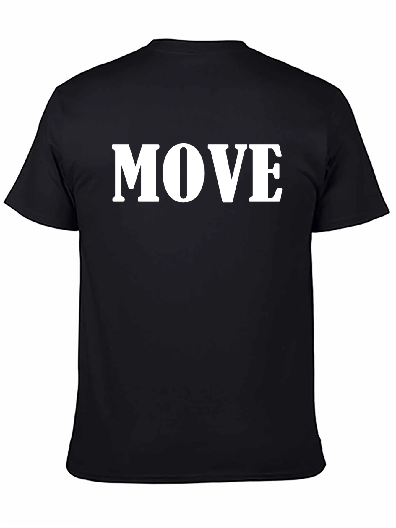 Camiseta Negra con Texto MOVE