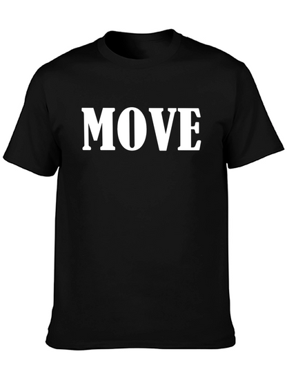 Camiseta Negra con Texto MOVE