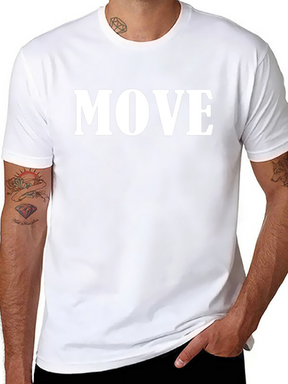 Camiseta Negra con Texto MOVE