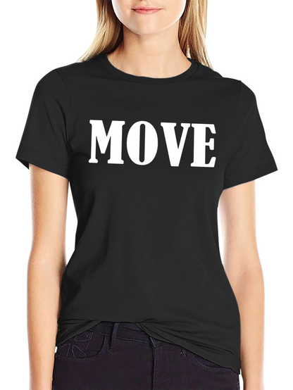 Camiseta Negra con Texto MOVE