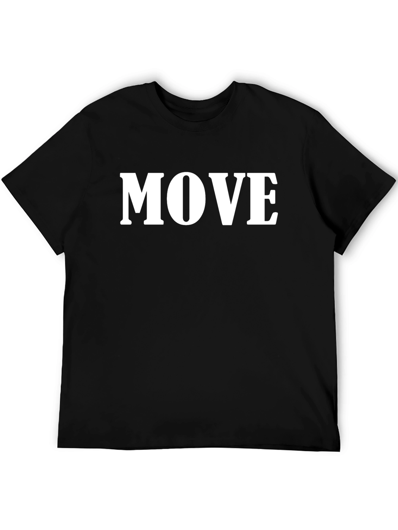 Camiseta Negra con Texto MOVE