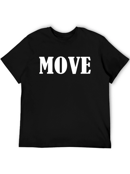 Camiseta Negra con Texto MOVE