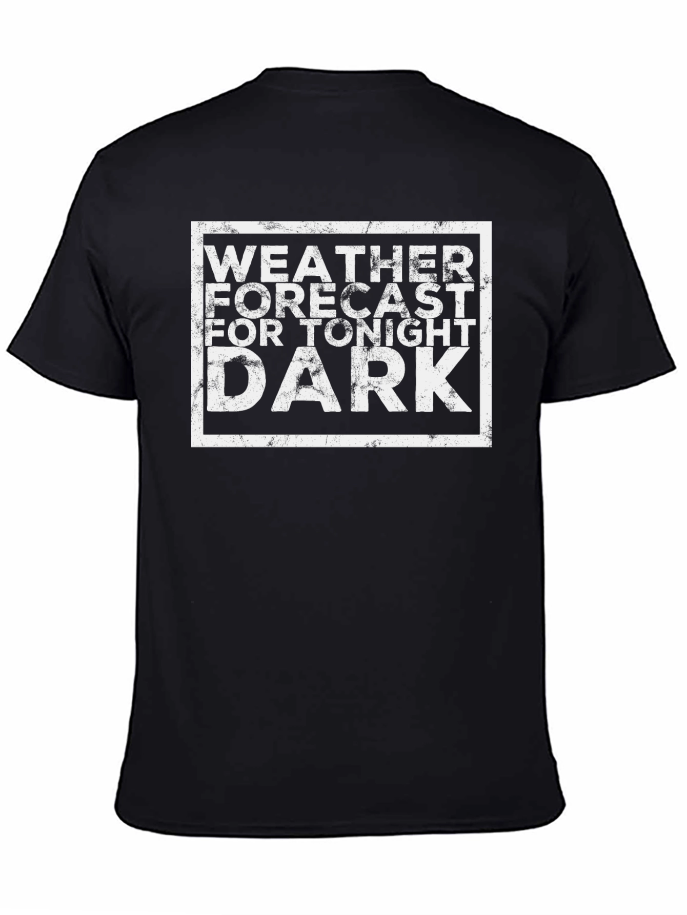 Camiseta Negra Pronóstico del Tiempo Oscuro