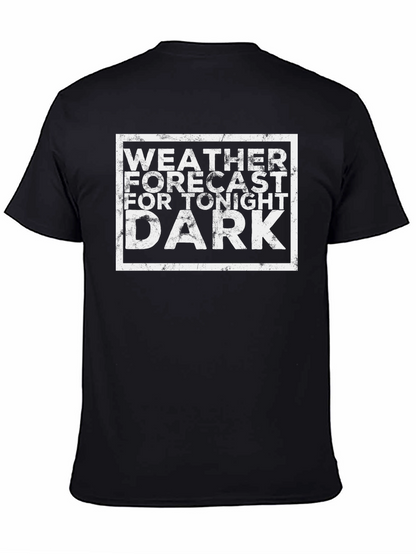 Camiseta Negra Pronóstico del Tiempo Oscuro