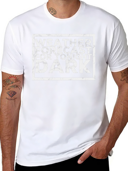 Camiseta Negra Pronóstico del Tiempo Oscuro