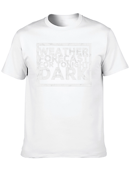 Camiseta Negra Pronóstico del Tiempo Oscuro