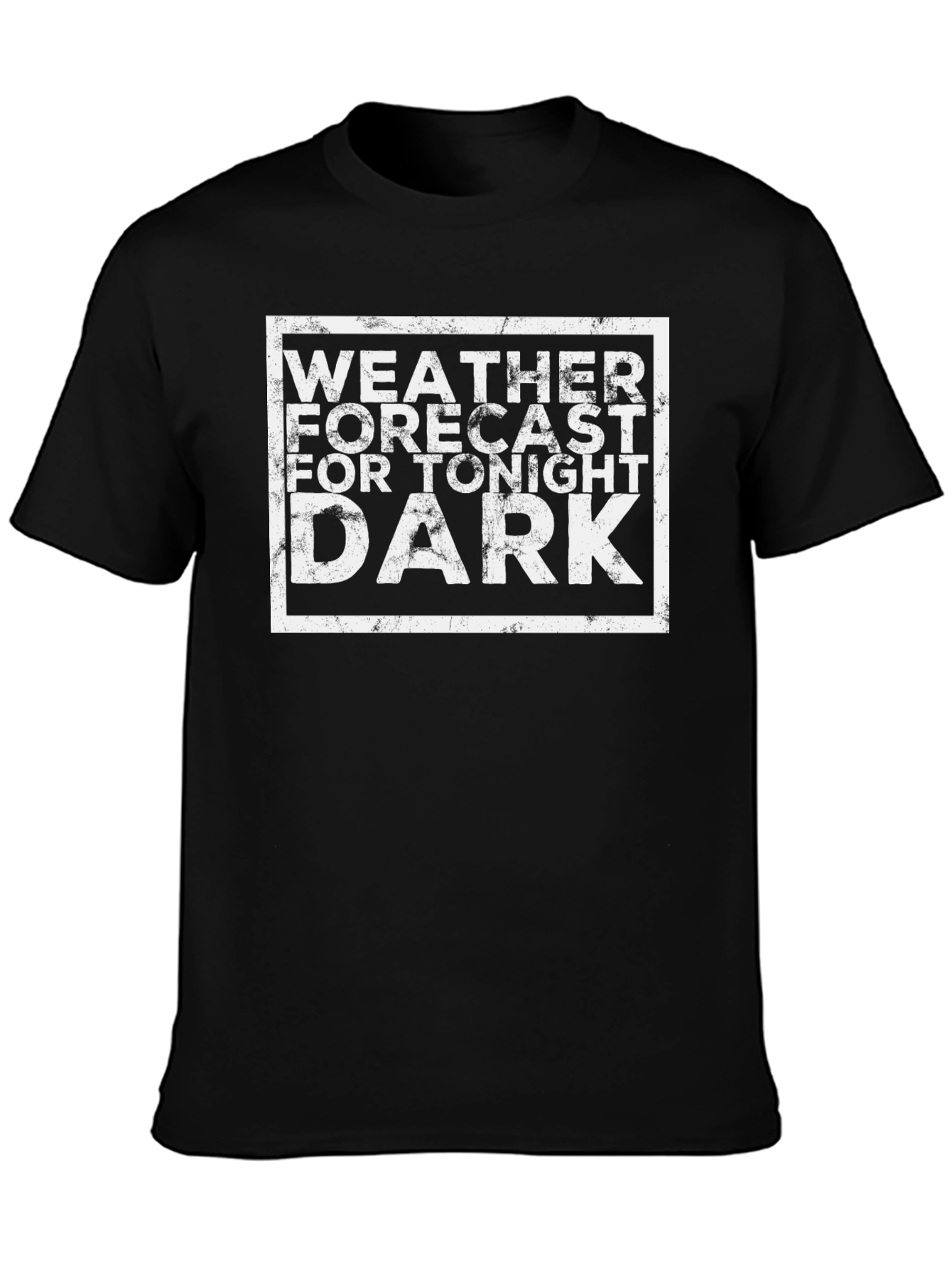 Camiseta Negra Pronóstico del Tiempo Oscuro
