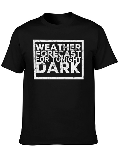 Camiseta Negra Pronóstico del Tiempo Oscuro