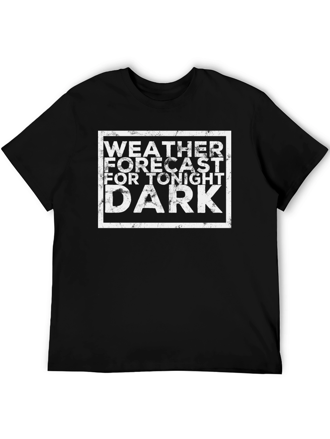 Camiseta Negra Pronóstico del Tiempo Oscuro