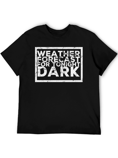 Camiseta Negra Pronóstico del Tiempo Oscuro
