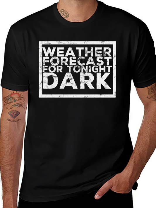 Camiseta Negra Pronóstico del Tiempo Oscuro