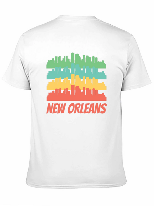 Camiseta Hombre New Orleans Skyline Vintage