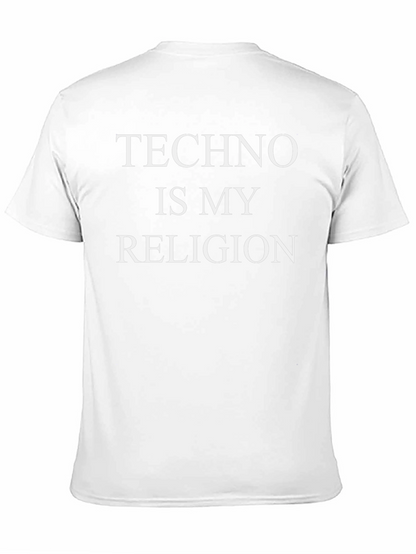 Camiseta Negra Techno Is My Religion