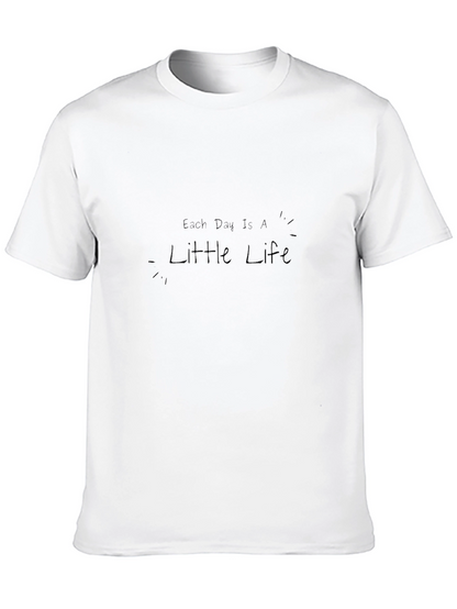 Camiseta Negra Cada Día es una Pequeña Vida