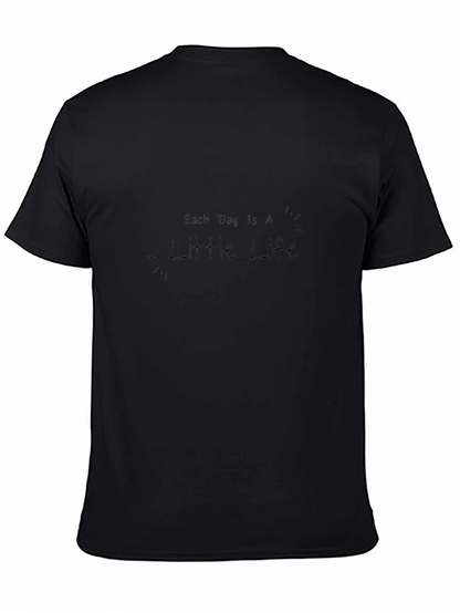 Camiseta Negra Cada Día es una Pequeña Vida