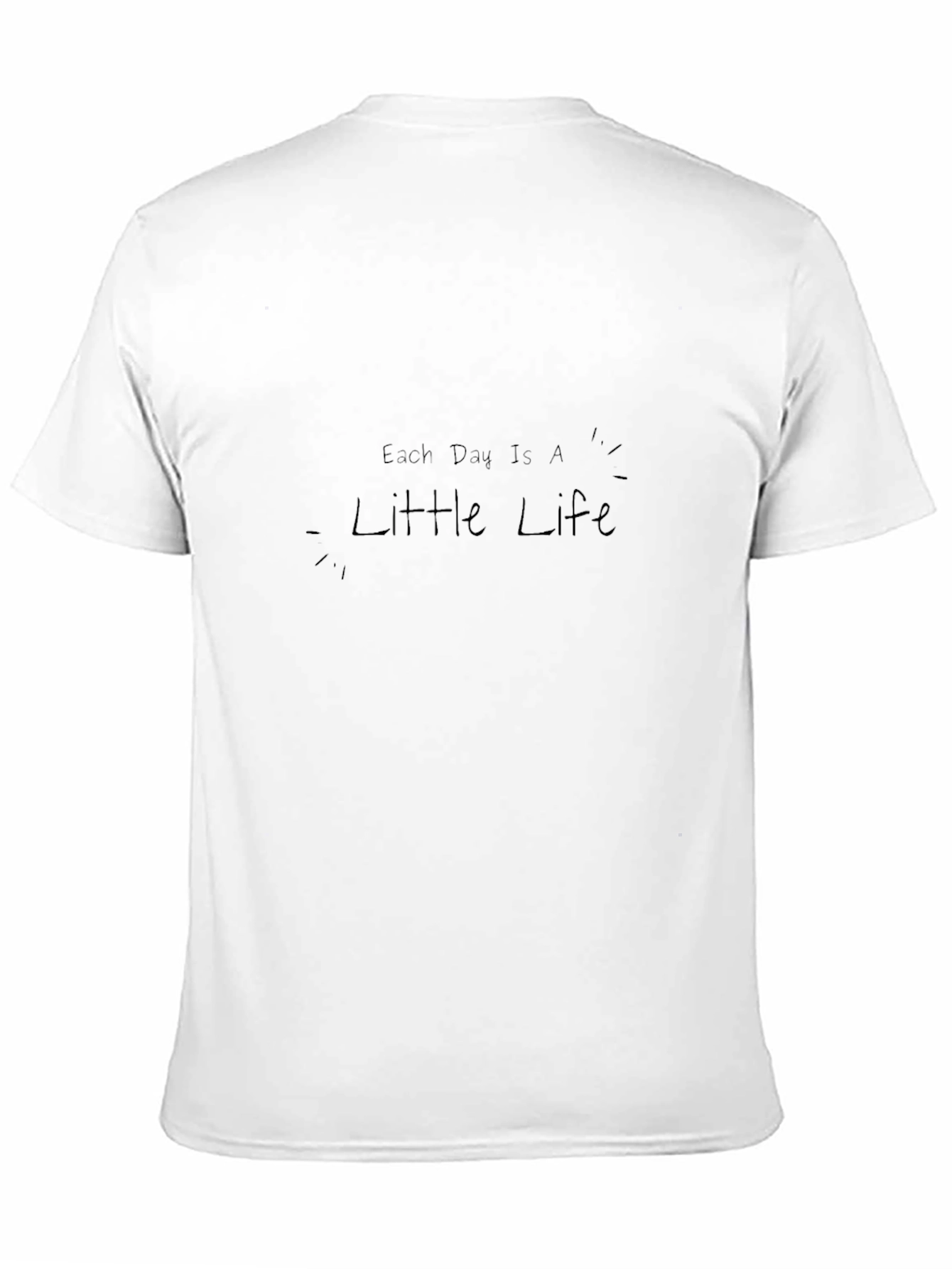Camiseta Negra Cada Día es una Pequeña Vida