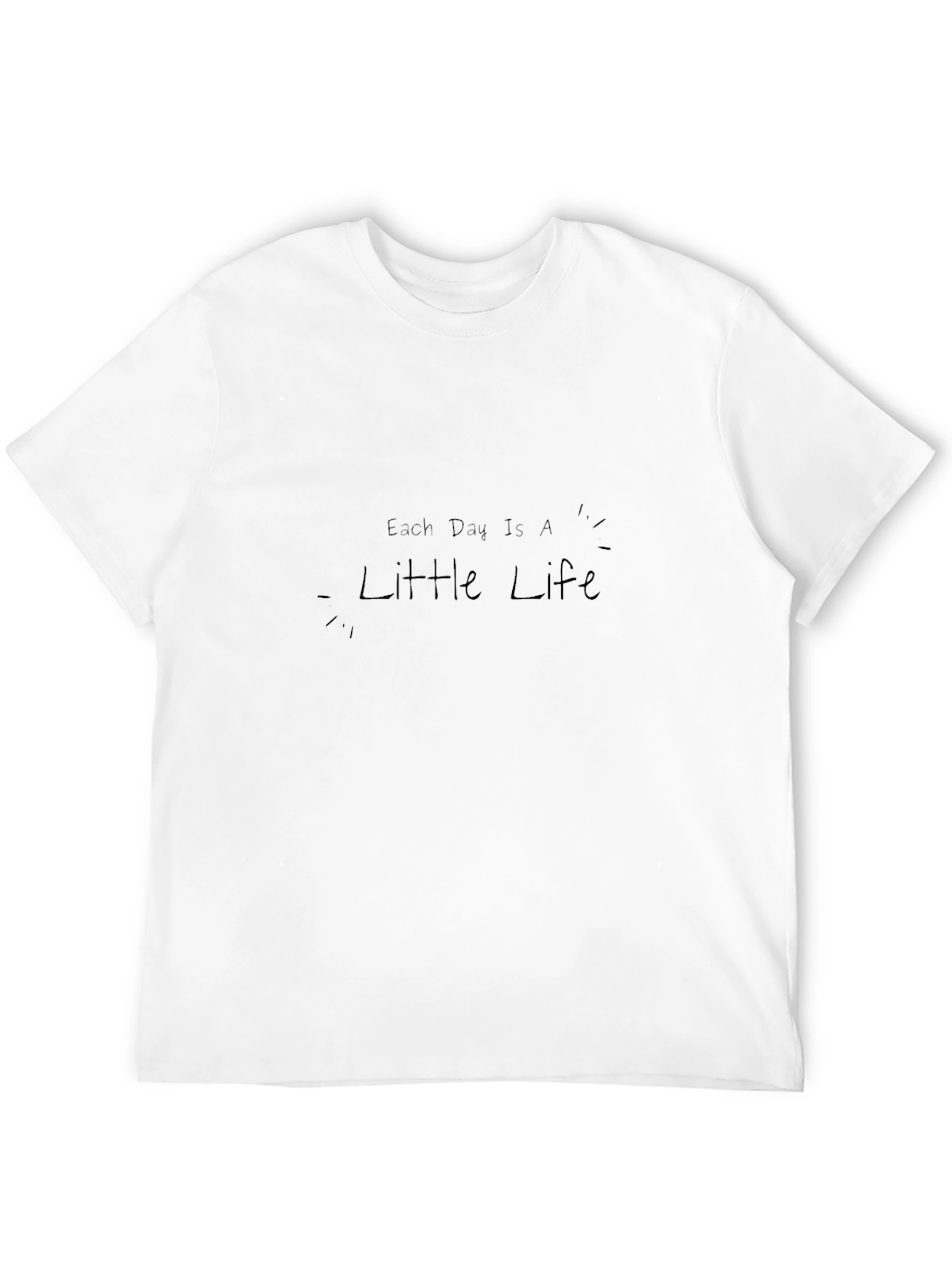 Camiseta Negra Cada Día es una Pequeña Vida