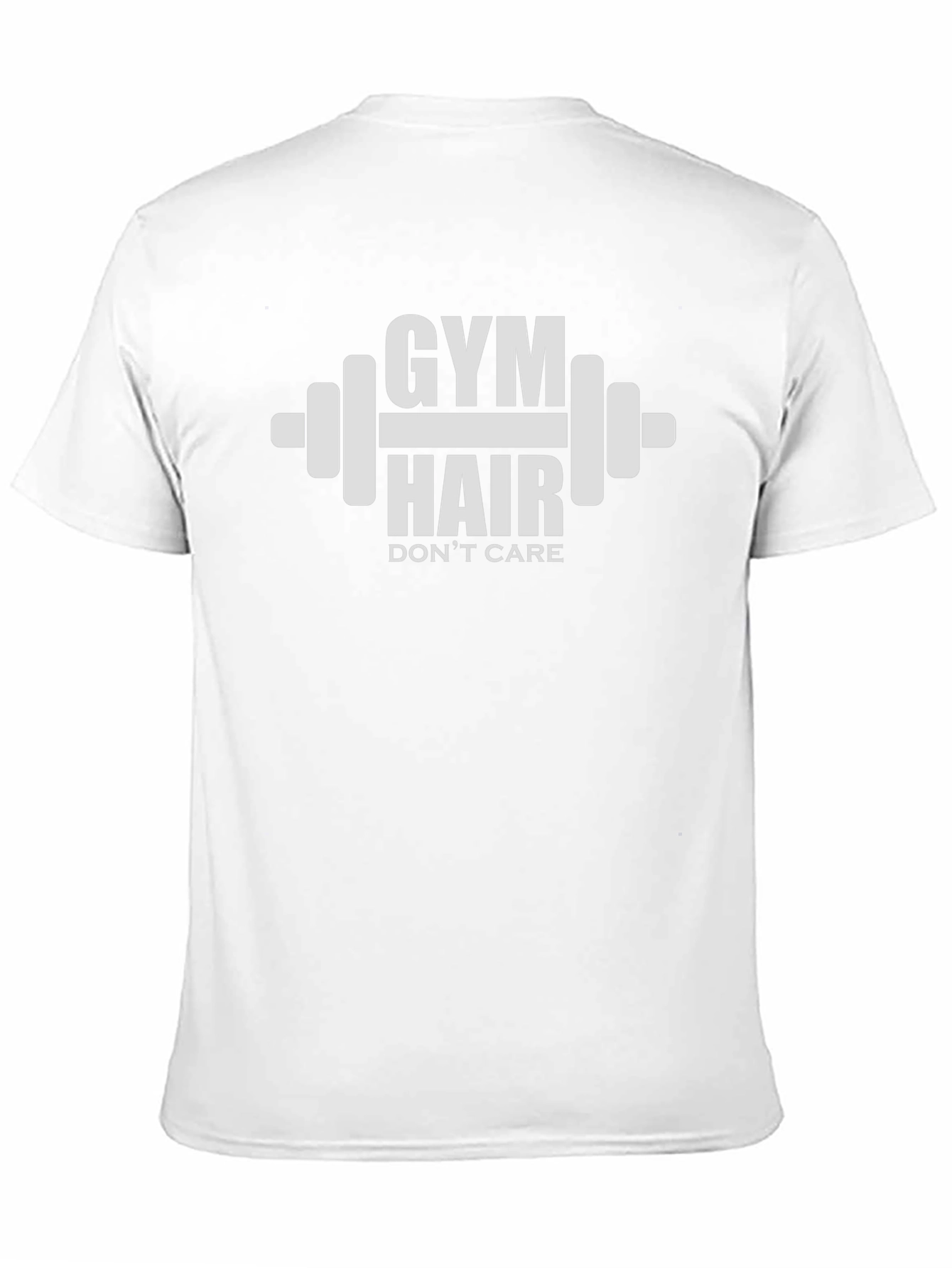 Camiseta Gym Hair Dont Care Negra Algodón