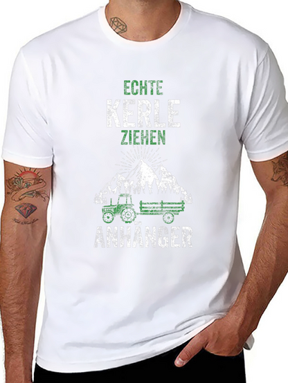 Camiseta Negra: Echte Kerle Ziehen Anhänger