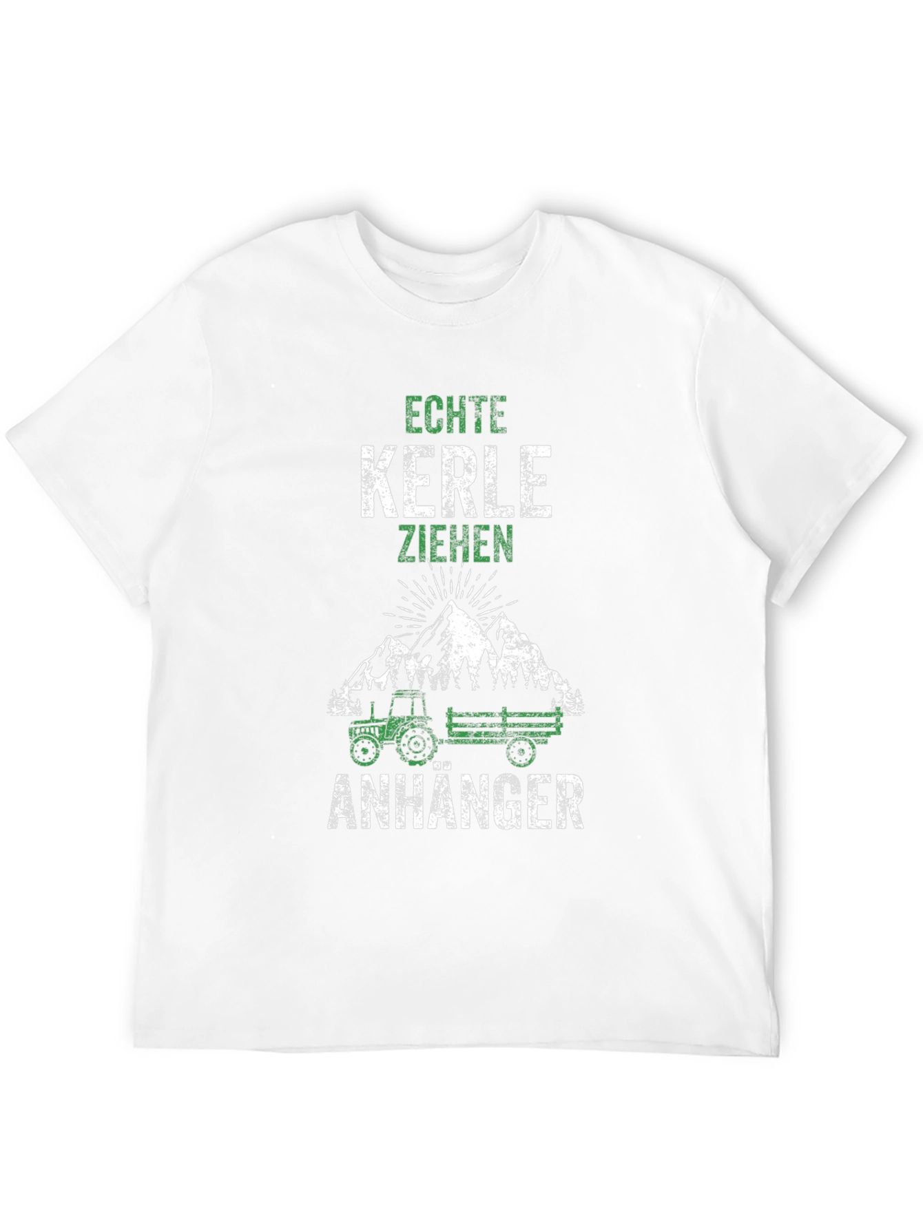 Camiseta Negra: Echte Kerle Ziehen Anhänger