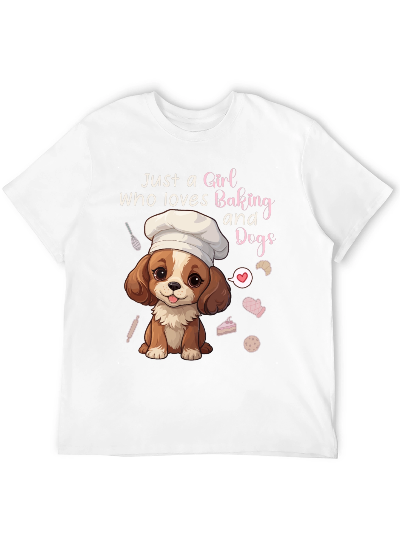 Camiseta Negra Amo Hornear y los Perros