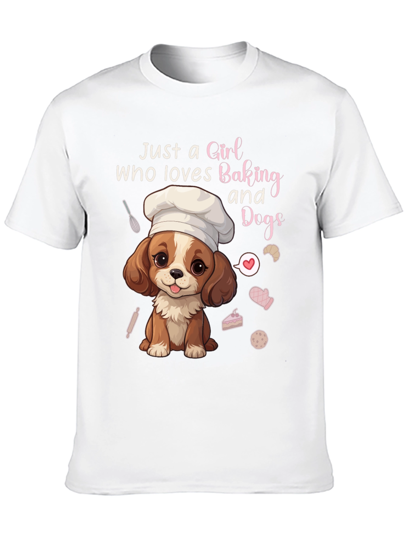 Camiseta Negra Amo Hornear y los Perros