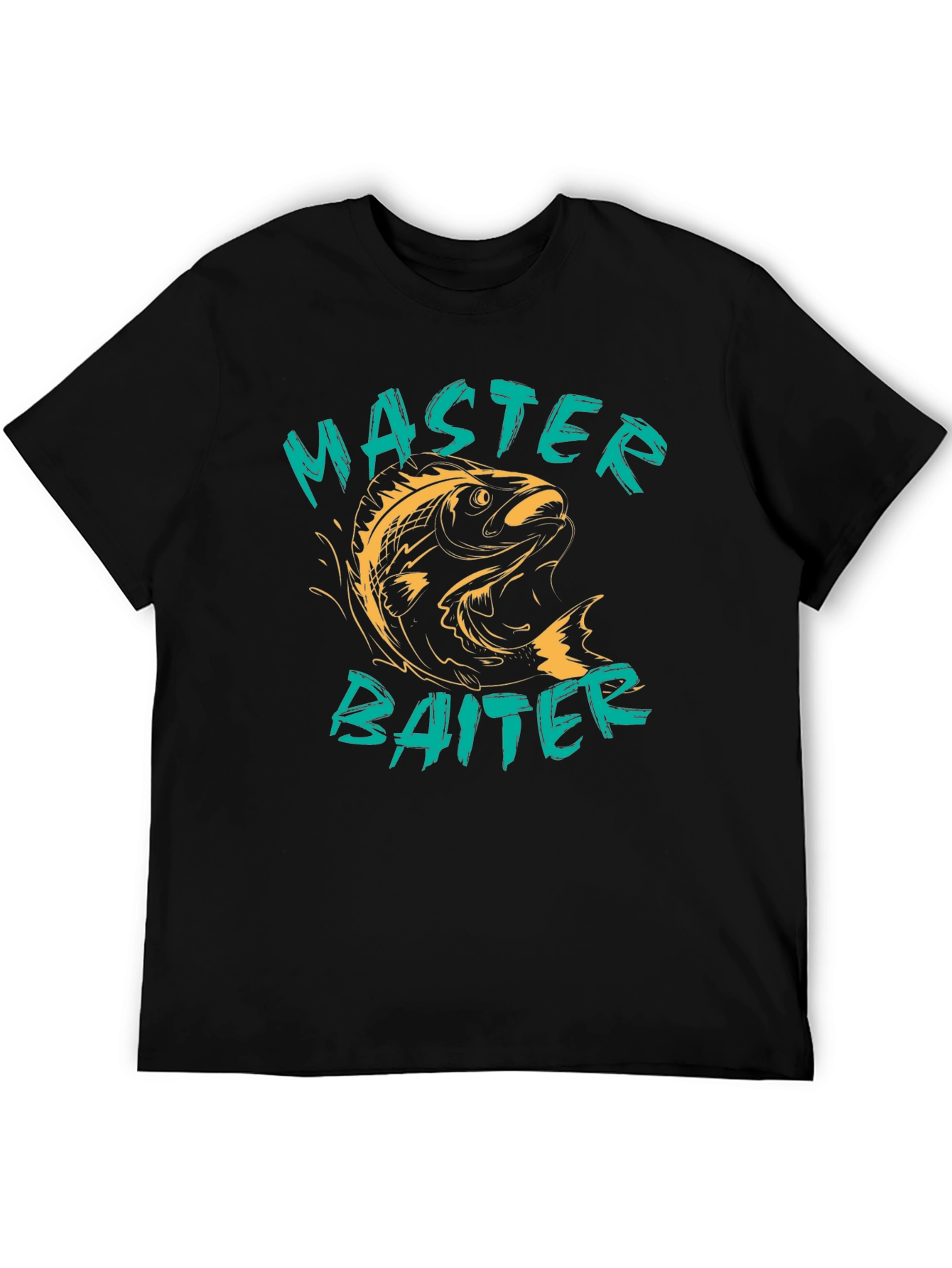 Camiseta Negra Master Baiter para Pescadores
