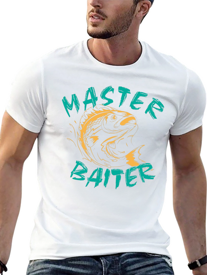 Camiseta Negra Master Baiter para Pescadores