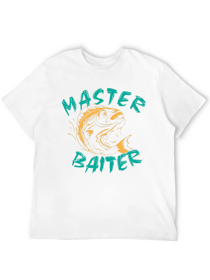 Camiseta Negra Master Baiter para Pescadores