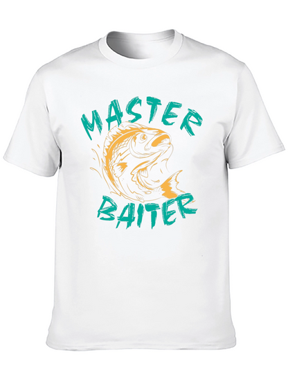 Camiseta Negra Master Baiter para Pescadores