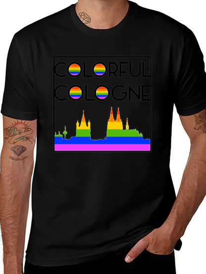 Camiseta Negra Colonia Orgullo LGBT