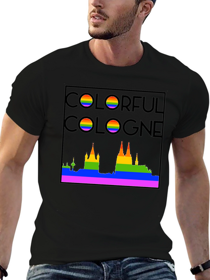 Camiseta Negra Colonia Orgullo LGBT