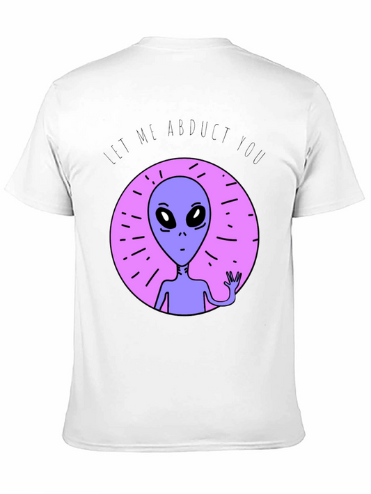 Camiseta Negra con Alienígena Déjame Abducirte