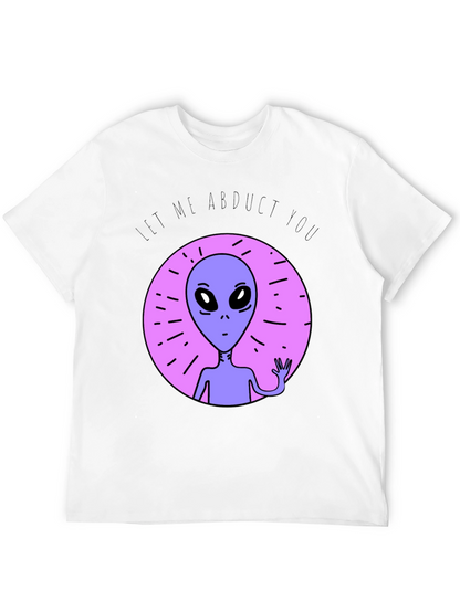 Camiseta Negra con Alienígena Déjame Abducirte