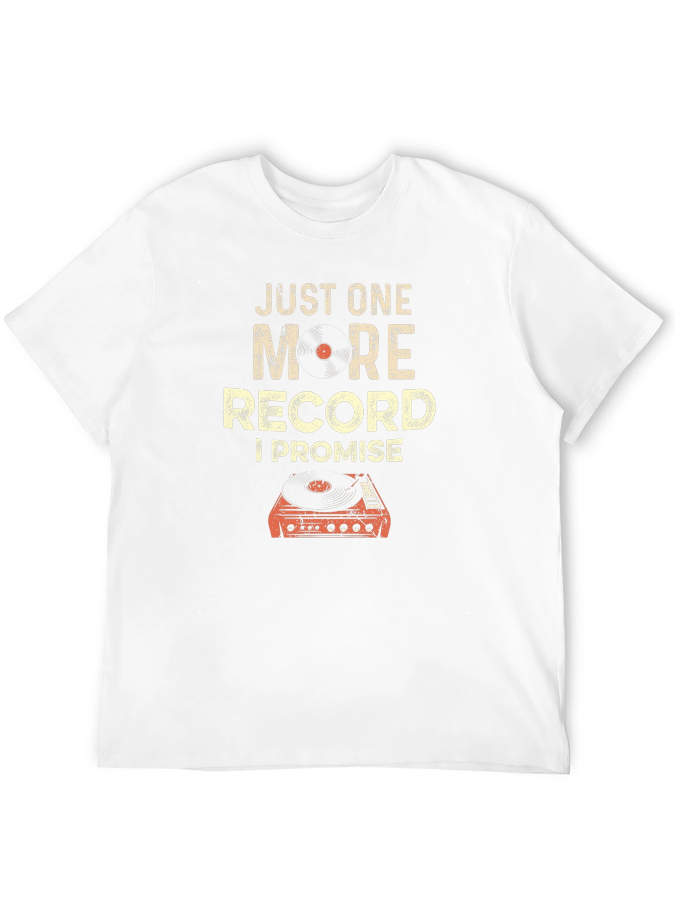 Camiseta Negra de Vinilo: Solo Uno Más Lo Prometo