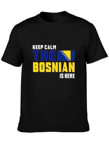 Camiseta Negra Bosnia Keep Calm