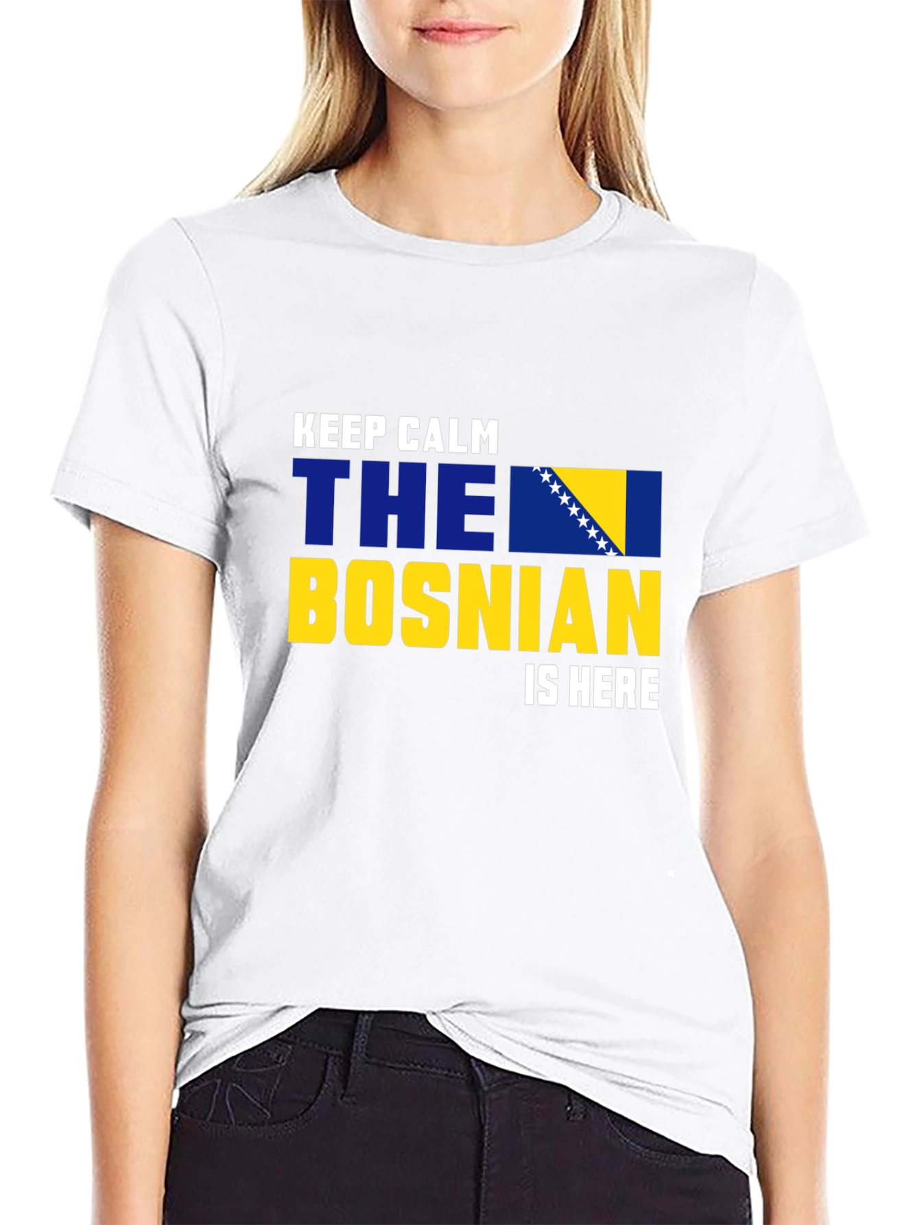 Camiseta Negra Bosnia Keep Calm