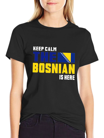 Camiseta Negra Bosnia Keep Calm