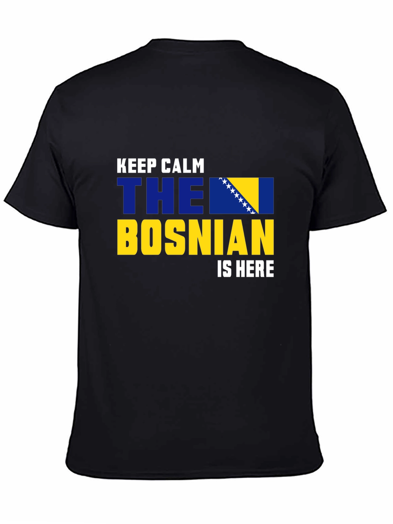 Camiseta Negra Bosnia Keep Calm
