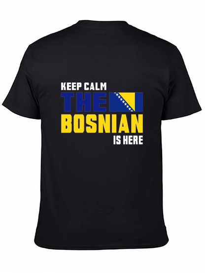 Camiseta Negra Bosnia Keep Calm