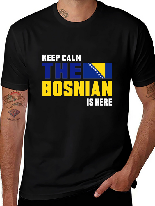 Camiseta Negra Bosnia Keep Calm